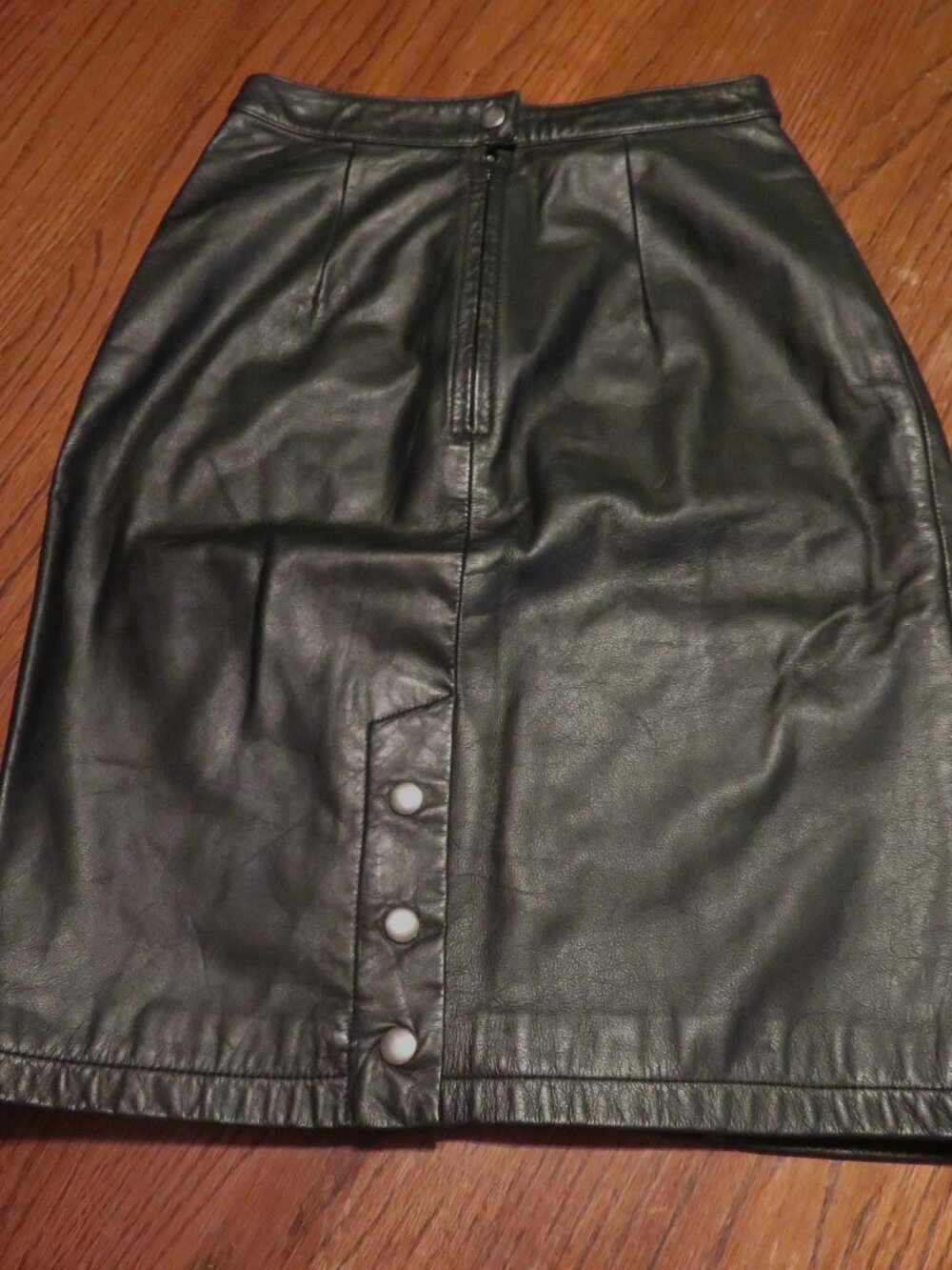 Global Identity Leather Skirt Black Size S